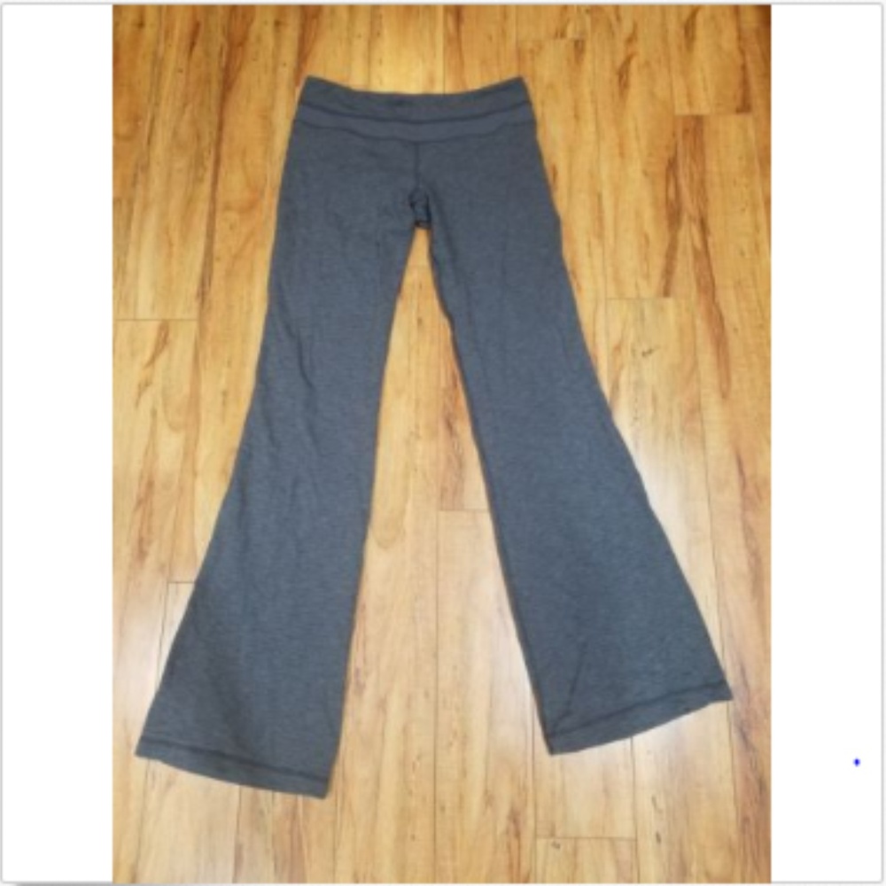 Lululemon Dark Gray Full Length Yoga Athletic Pant
